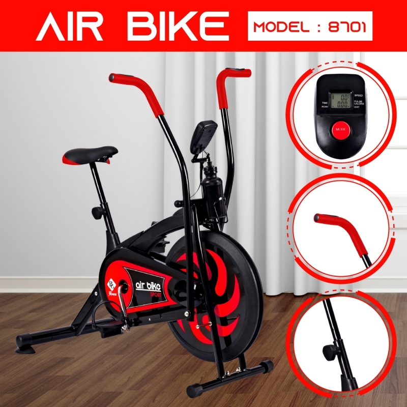 GYM - Xe đạp tập thể dục Air bike 8701 thiết kế hoàn toàn mới mẫu 2019