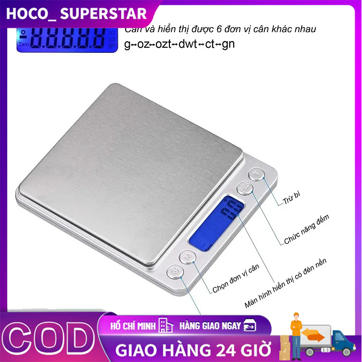 Cân tiểu ly điện tử 3kg