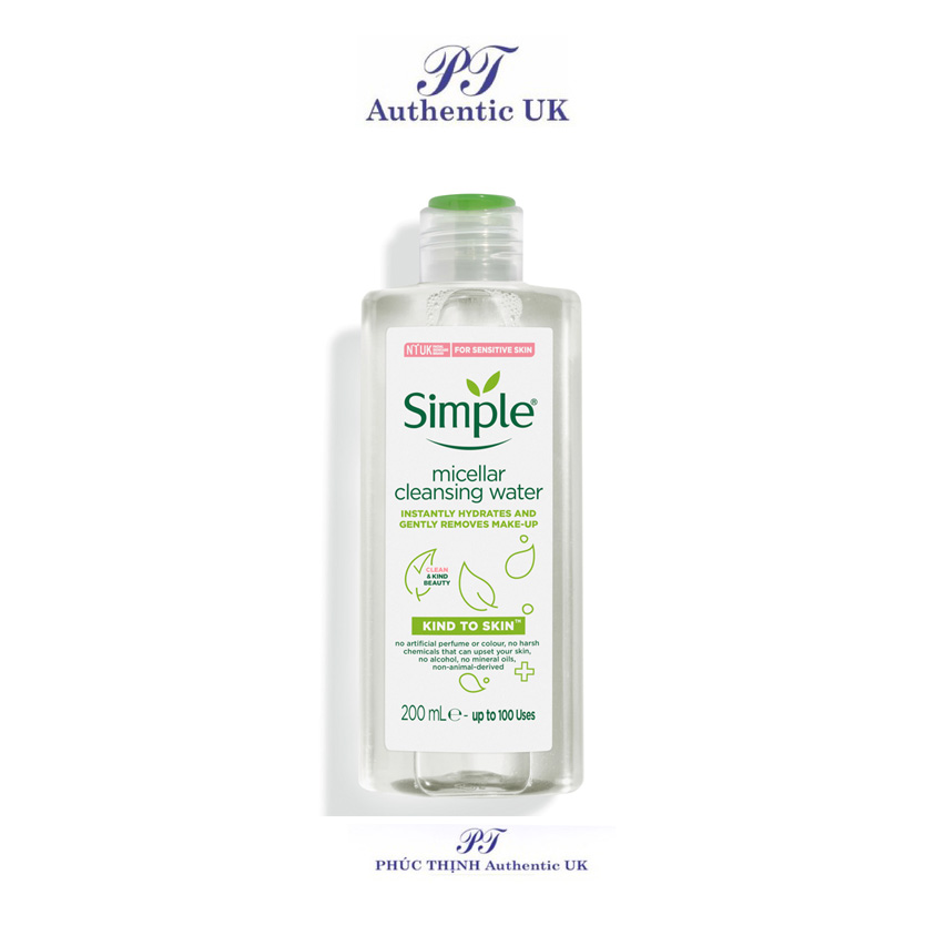 Nước Tẩy Trang Simple Micellar Cleansing Water 200ml