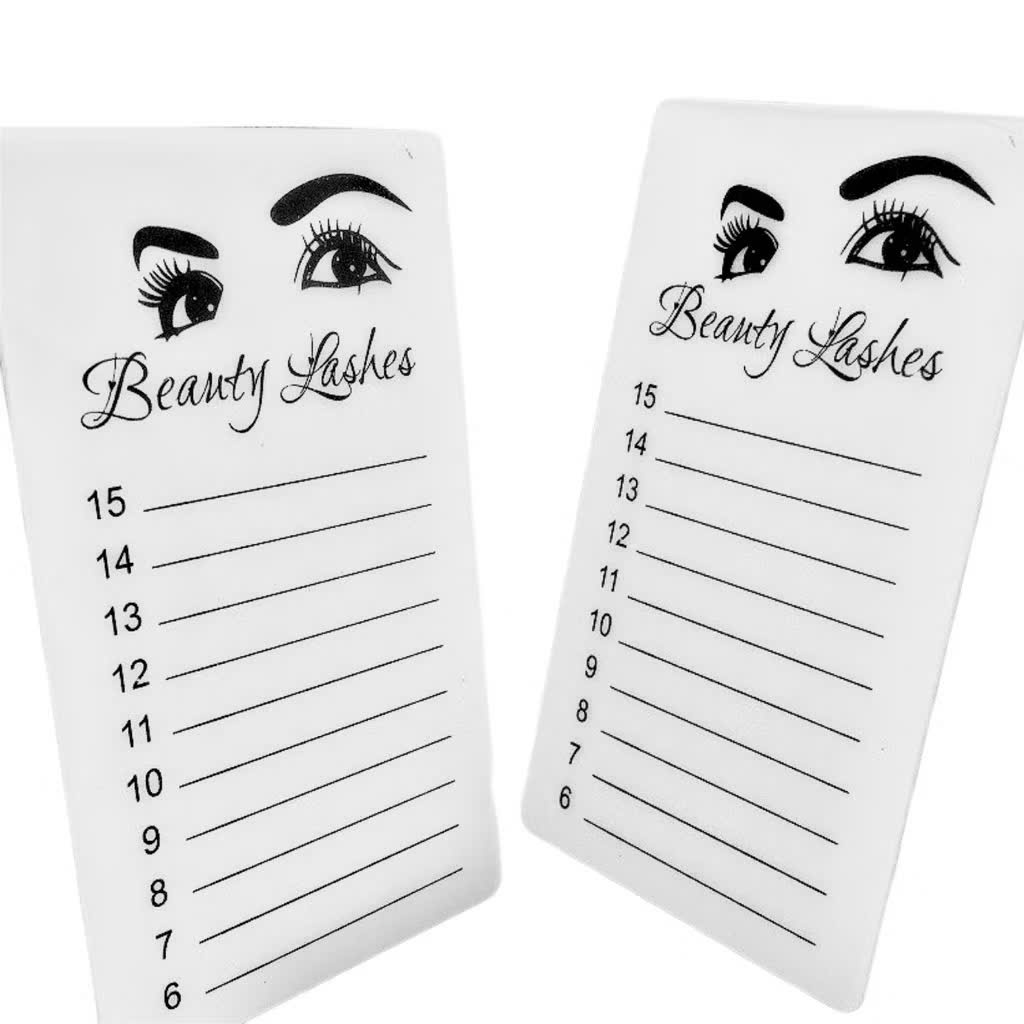 Miếng mica dán line mi có đánh số Beauty Lashes (dụng cụ nối mi)