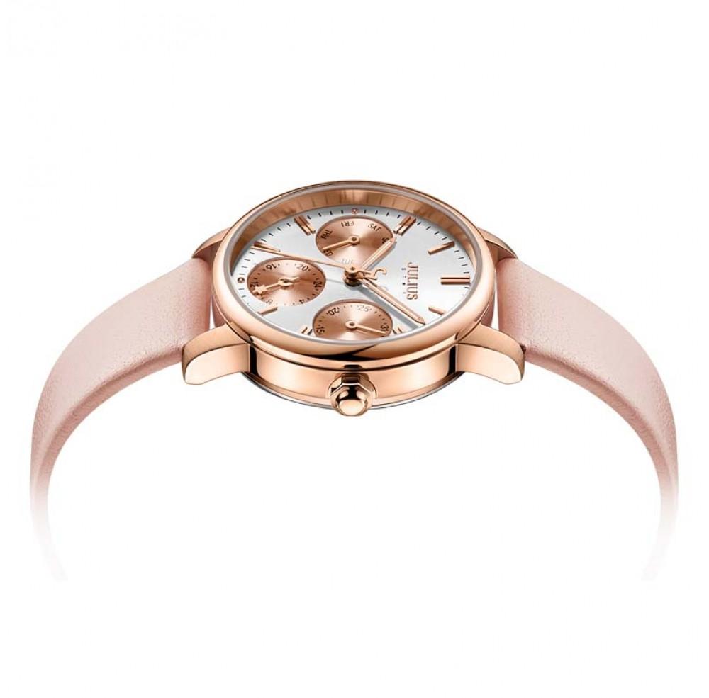 ĐỒNG HỒ NỮ JS-023B JULIUS STAR HÀN QUỐC DÂY DA (HỒNG)