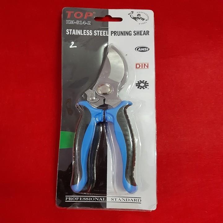 [HCM]Kéo Cắt Cành Mỏ Cong Inox Top - KM-814-2