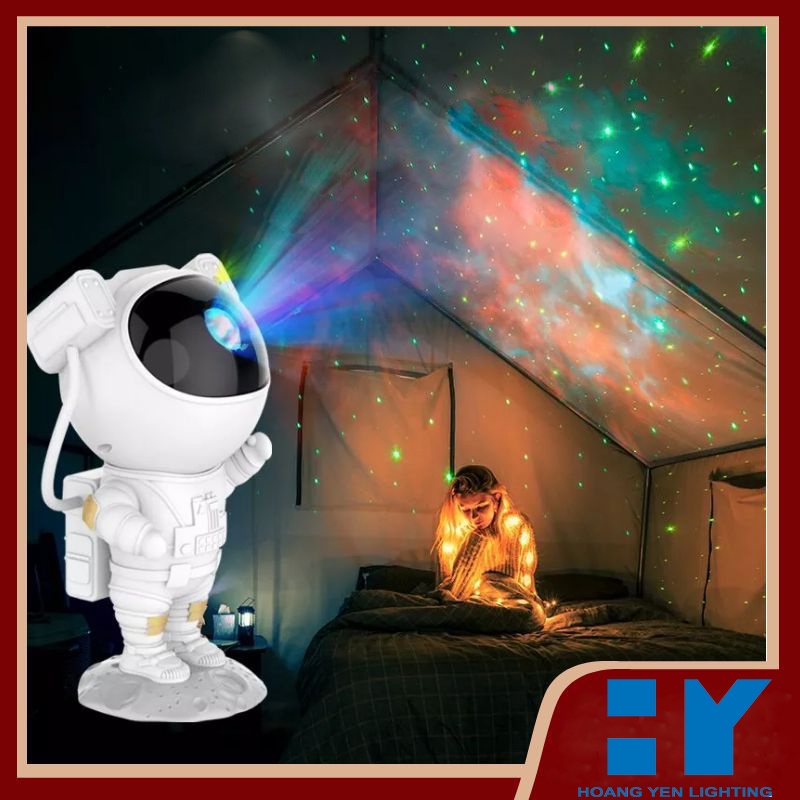 Đèn phi hành gia chiếu sao đèn ngủ chiếu sao galaxy thiên hà laser phiên bản loại mới 2023