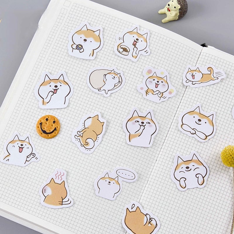 Hộp 45 Sticker cún SHIBA Nhật Bản