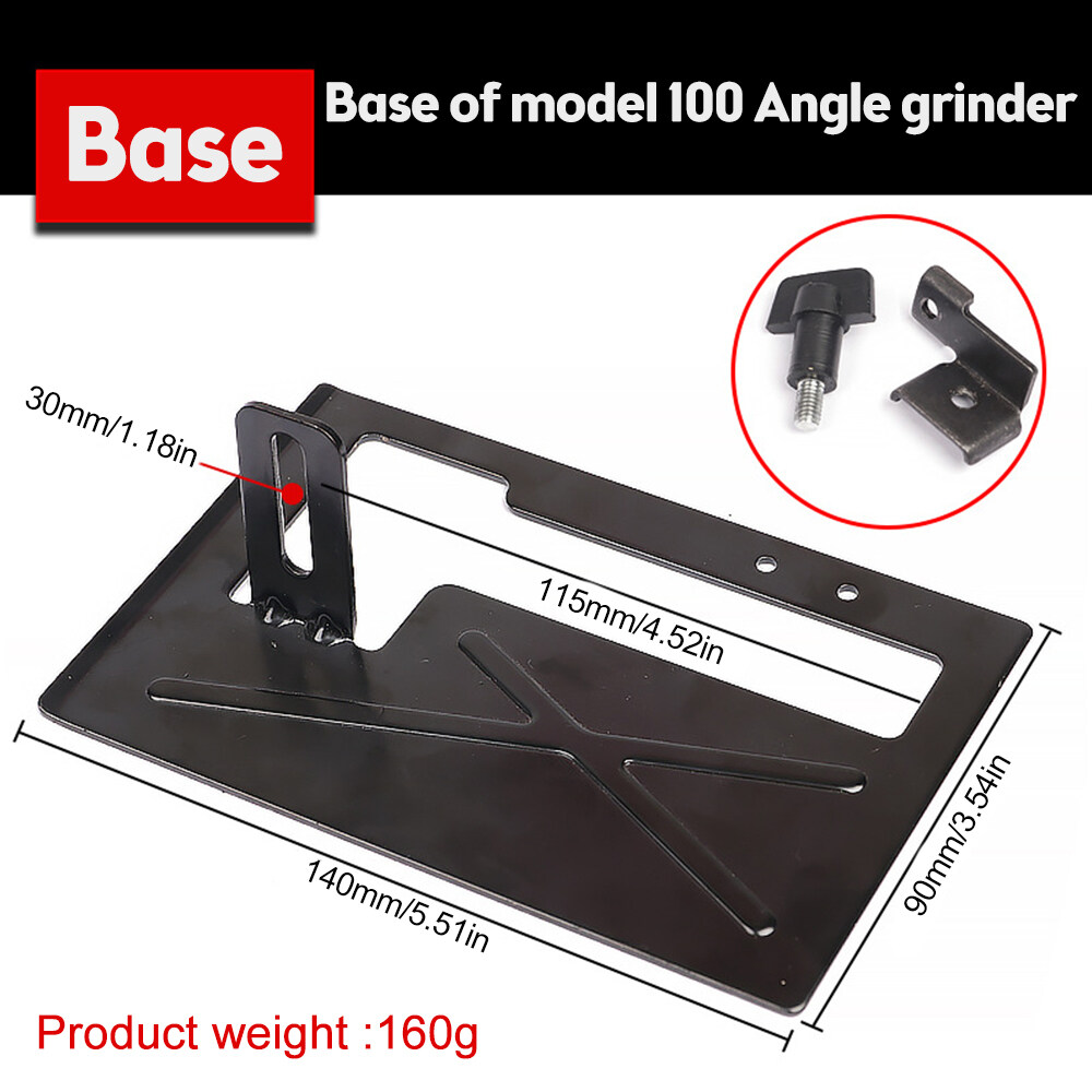 Ziqqucu  Angle Grinder Holder Adjustable Angle Grinder Stand Shield Cover for 100mm Angle Mill Angle Grinder Machine Base