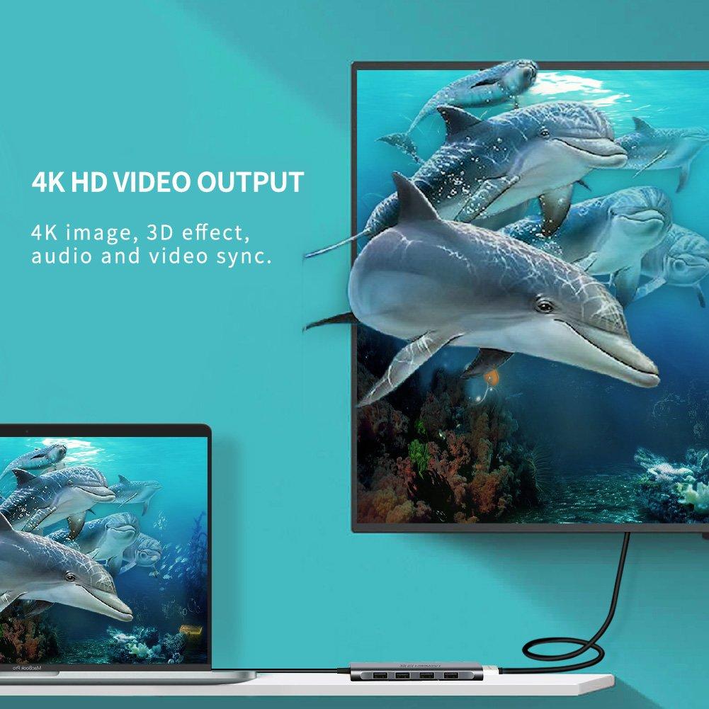 Cáp USB Type C to HDMI, Hub USB 3.0  Ugreen 50209
