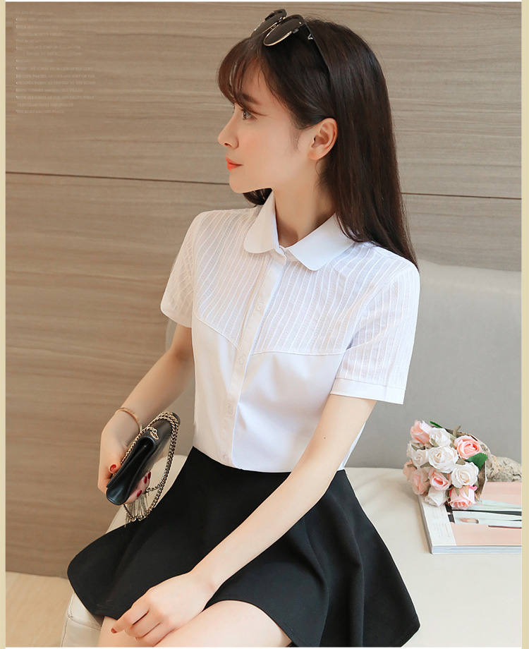 [HCM]Áo sơ mi nữ tay ngắn công sở AN01