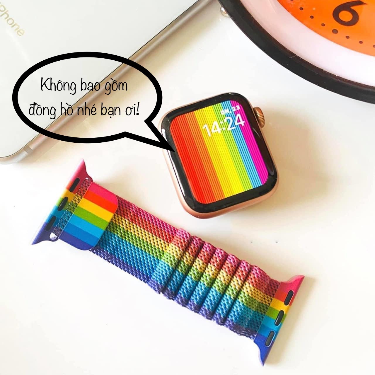 Dây Milanese Loop Rainbow cho Apple Watch