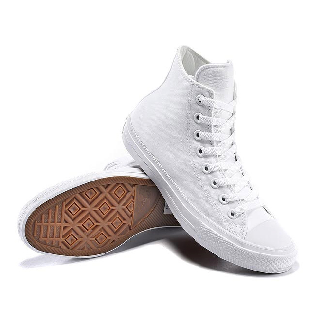 [HCM]Giày Sneaker Cổ Cao CKII Nữ Màu Trắng
