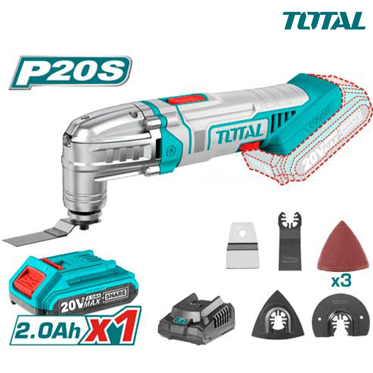 Máy cắt gọc đa năng dùng pin 20V