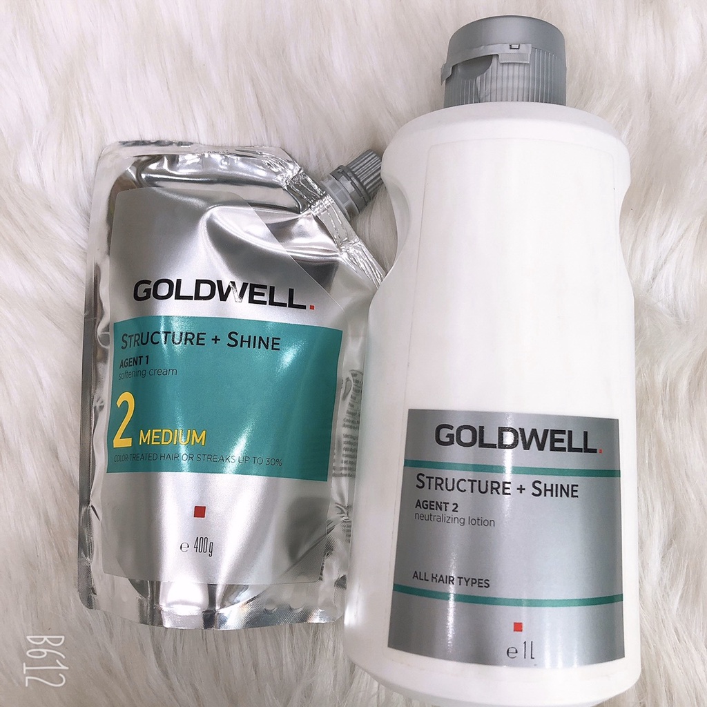 Kem uốn goldwell dành cho tóc trung bình, 400ml dập 1000ml