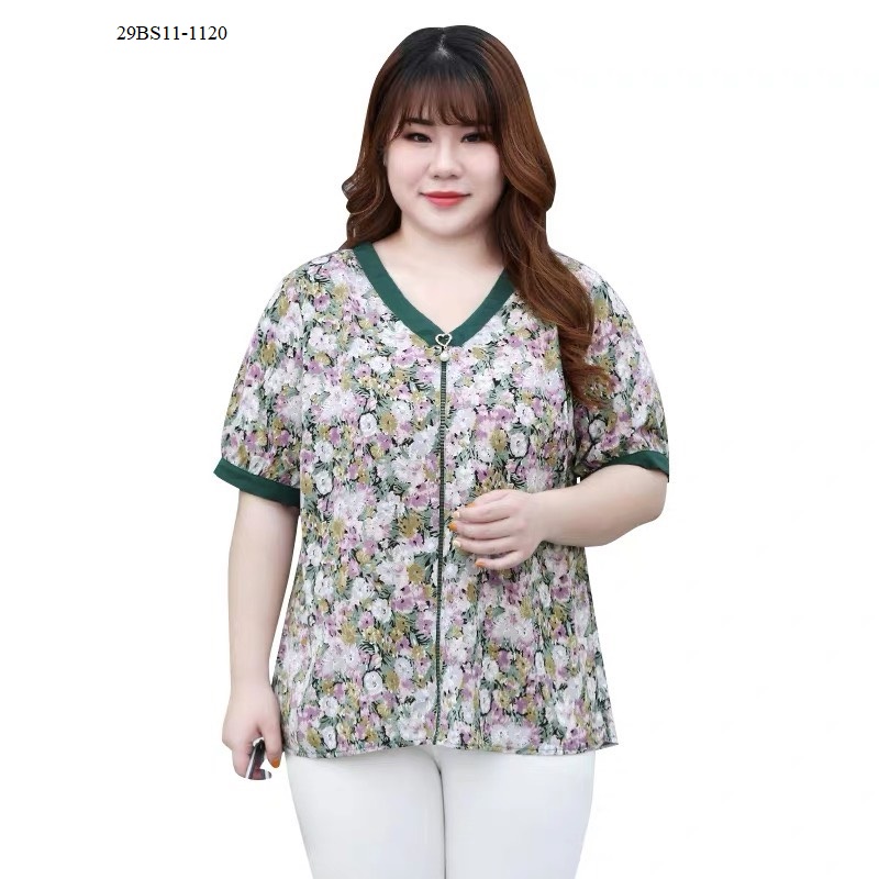 ÁO HOA BIG SIZE THIẾT KẾ CAO CẤP