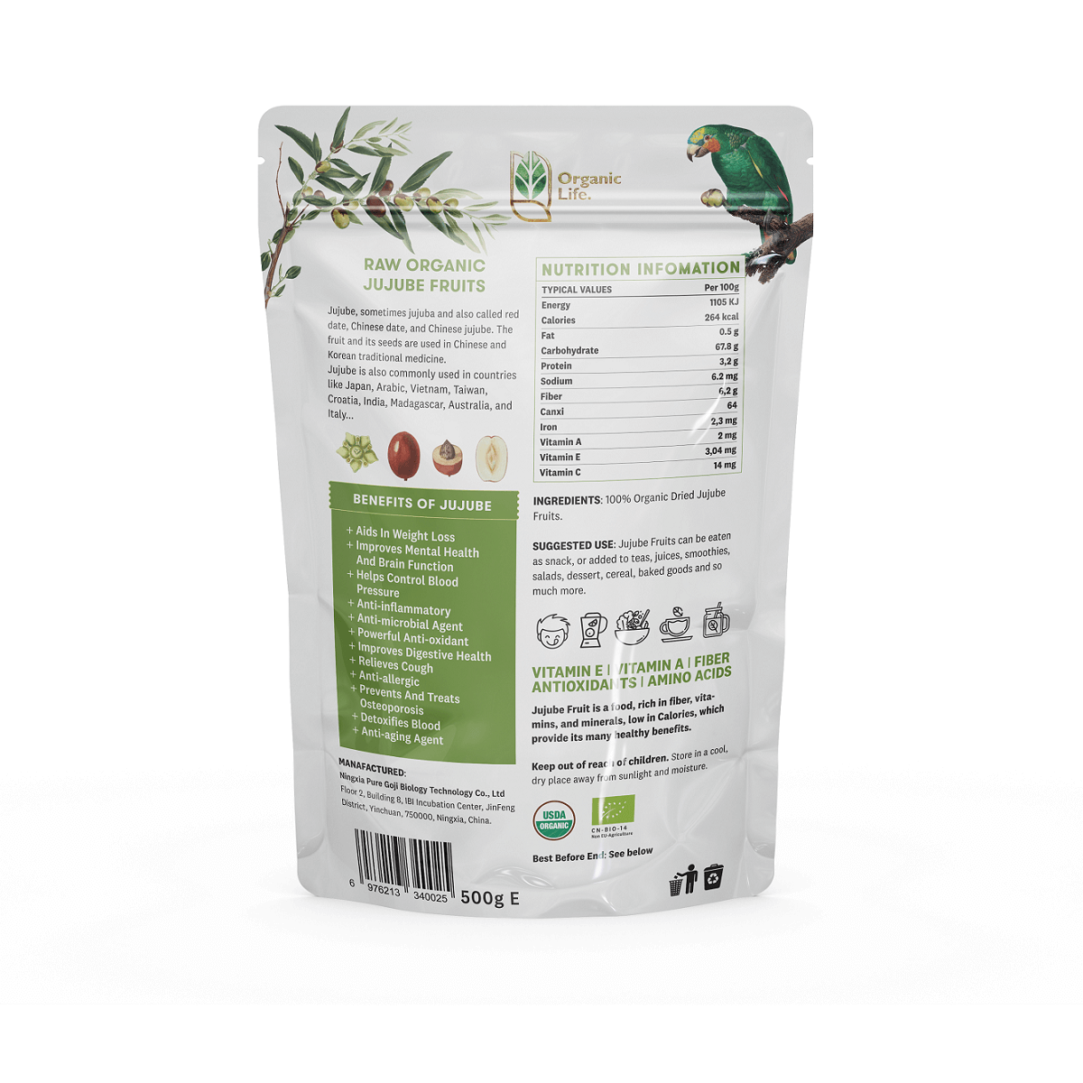 Táo đỏ hữu cơ Organic Life