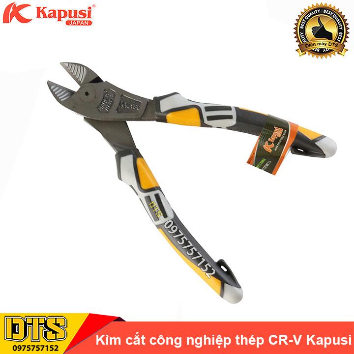 Kìm cắt công nghiệp Kapusi JAPAN thép cao cấp CR-V 7 inch (175mm), thiết kế tiên tiến tiết kiệm 30% lực bấm