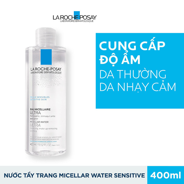 Nước tẩy trang dành cho da nhạy cảm La Roche Posay Micellar Water Ultra Sensitive Skin 400ml