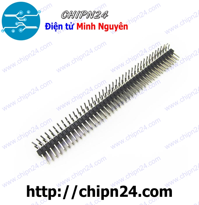 Header hàng rào đực đôi cong 40p 2.54mm