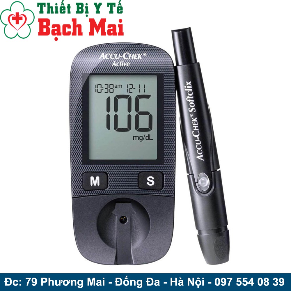 Que Thử Đường Huyết Accu Chek Active Hộp 50 Que