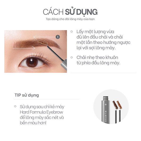 MASCARA LÔNG MÀY KLAVUU_URBAN PEARLSATION EASY TOUCH BROWCARA
