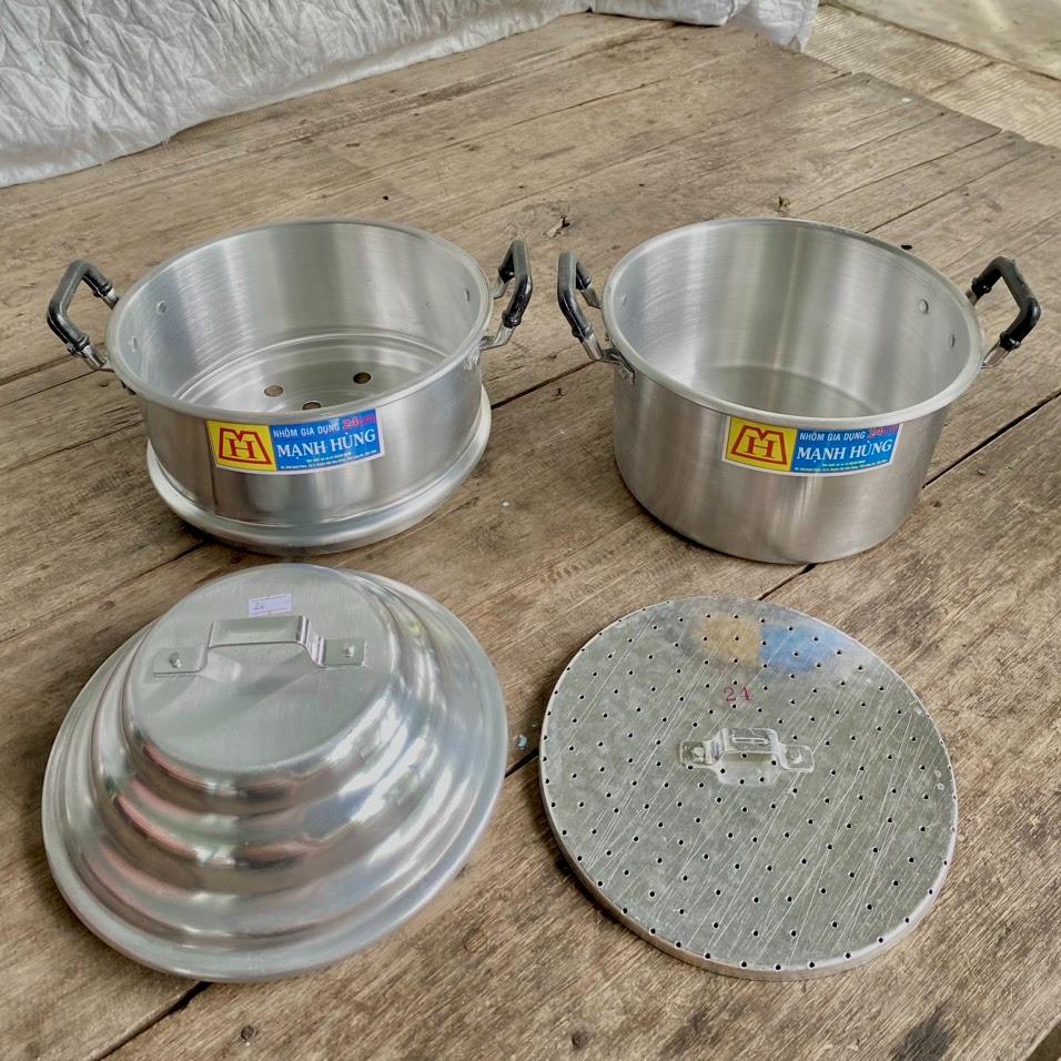 Chõ nhôm hấp Mạnh Hùng đủ size