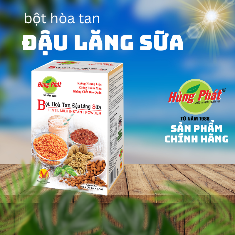 [NGŨ CỐC DINH DƯỠNG] Bột Hòa Tan Đậu Lăng Sữa - Trà Hùng Phát