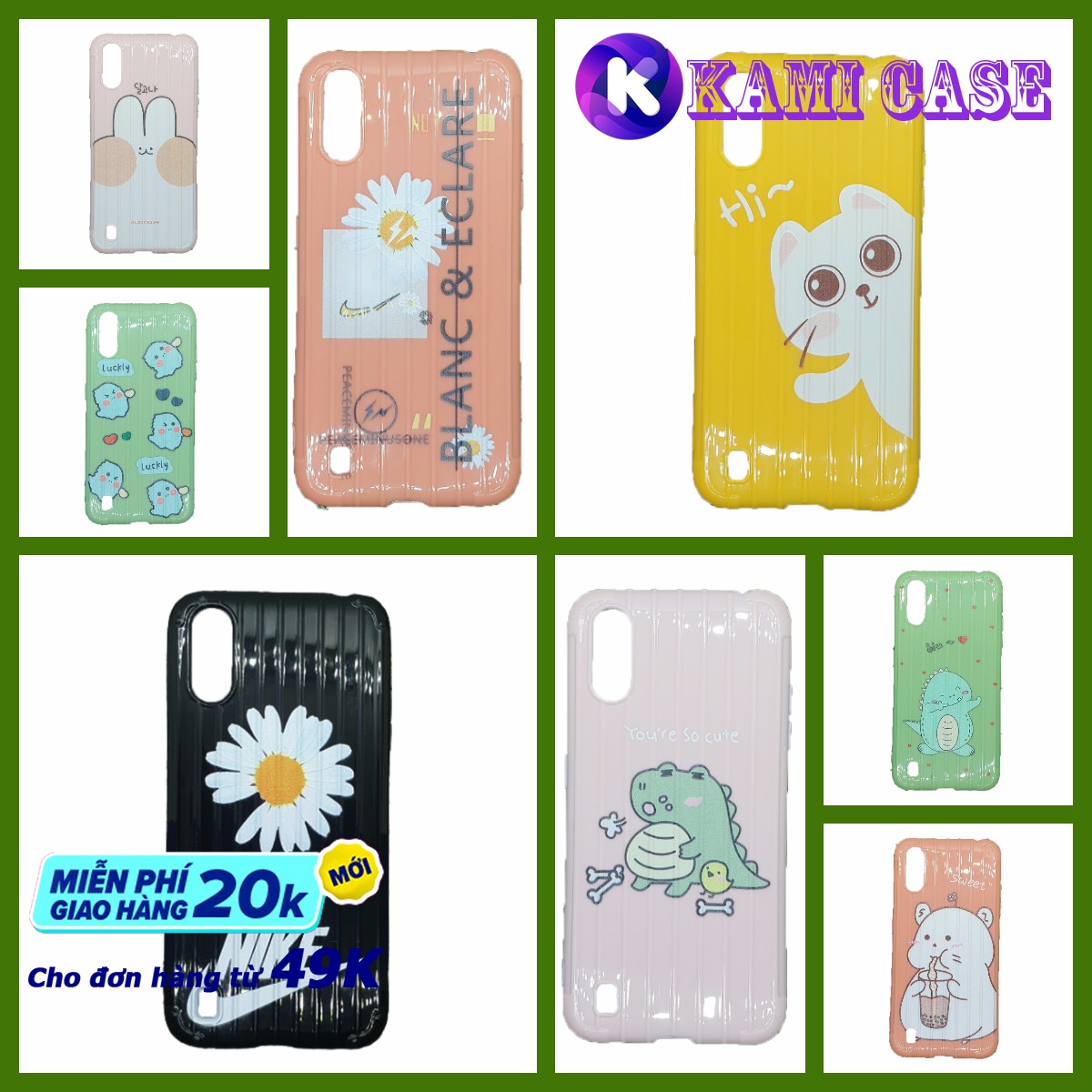 [HCM][50 mẫu] Ốp Dẻo Vali Samsung A01