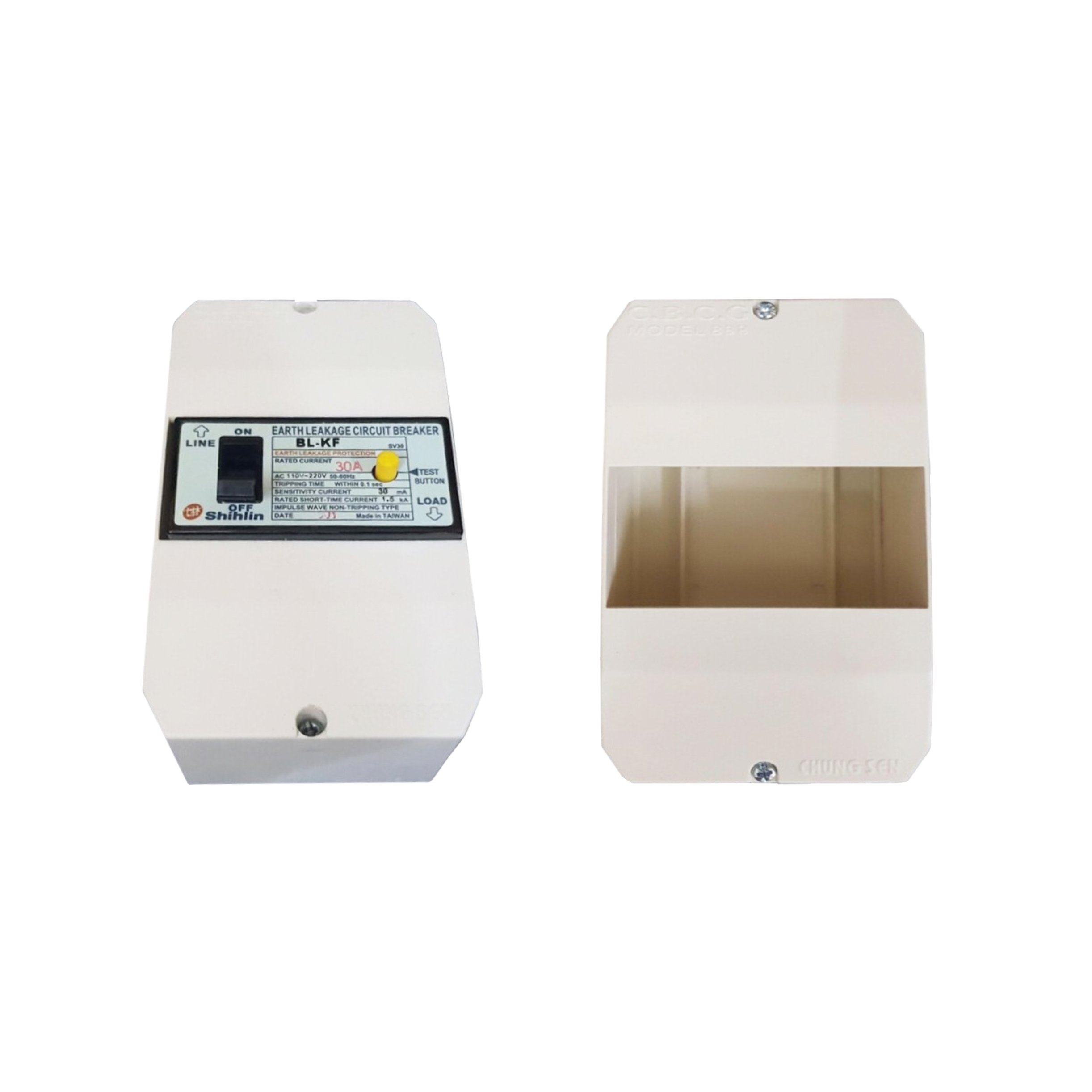 [HCM]Hộp nhựa Cầu Dao Chống Giật 20A,30A (Panasonic Shilin LScác hiệu Hàn Quốc) 888