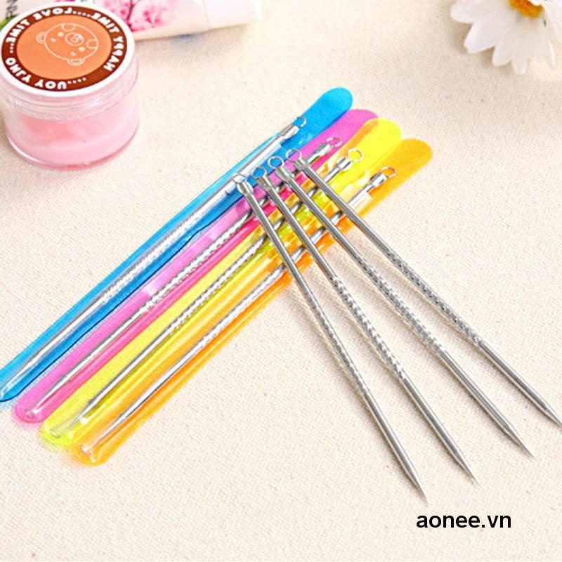 Cây nặn mụn 2 đầu , chuyên nặn trứng cá , mụn đầu đen bằng thép không gỉ