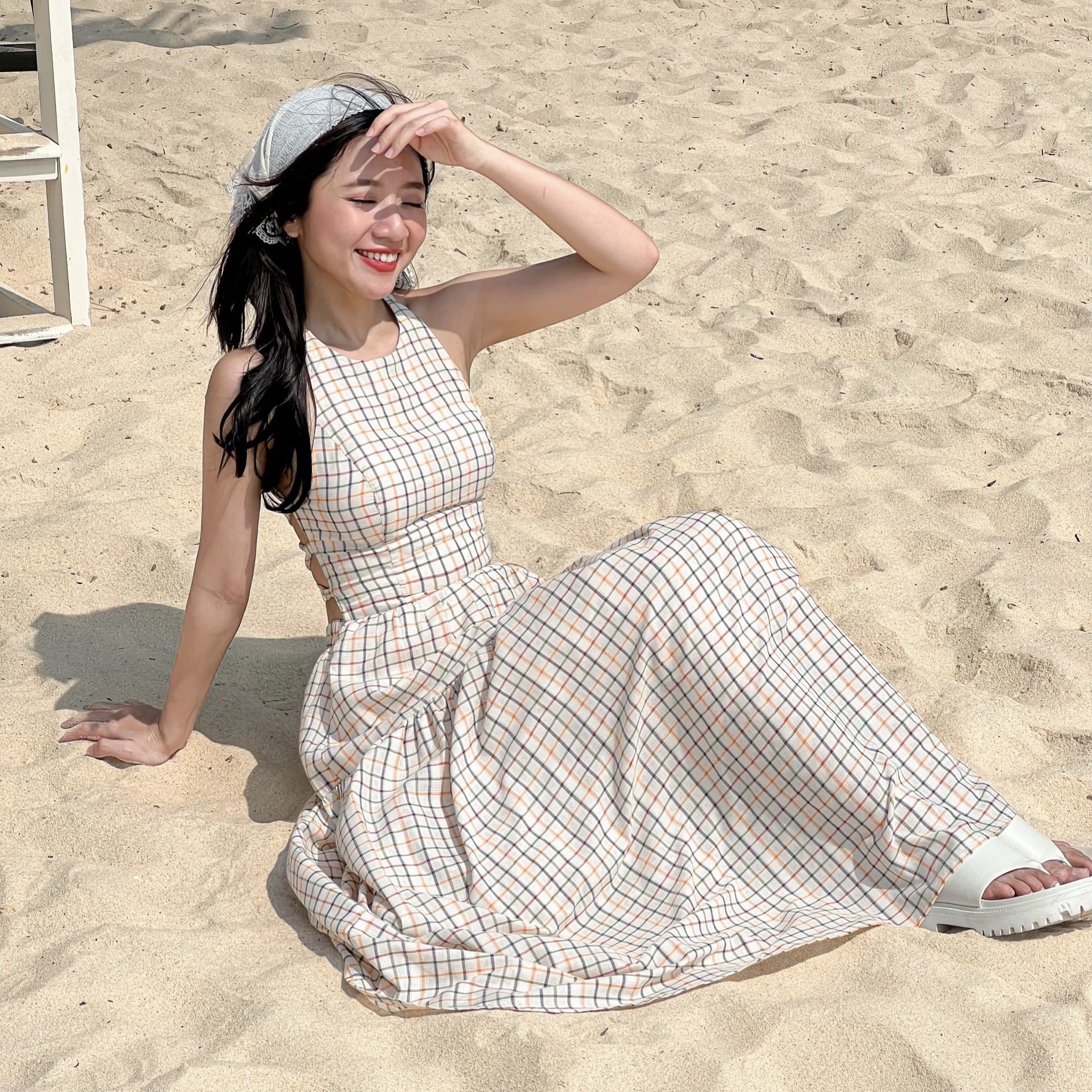 GOLA  - Đầm KATHRYN - Đầm dáng dài dây đan chéo sau lưng