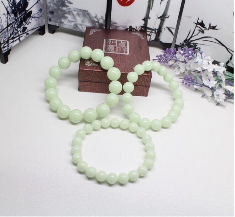 [HCM]VÒNG TAY CHUỖI HẠT ĐÁ DẠ QUANG 14LY 16LY 18LY 20LY KHÁCH CHỌN SIZE TÙY Ý