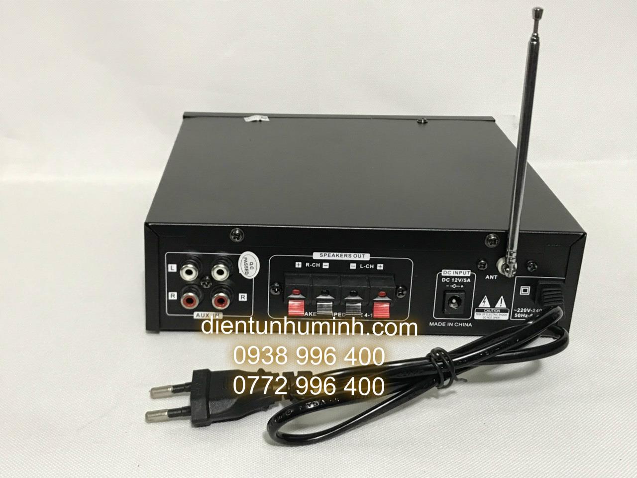 [HCM]Ampli mini Cao Cấp Bluetooth điện 220V và 12V ORIS BT-309A