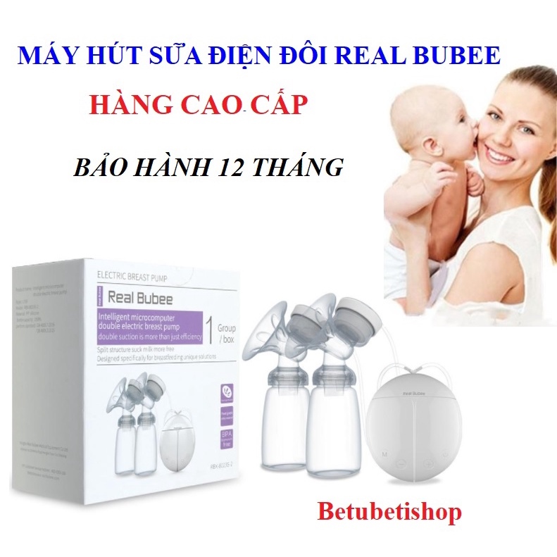 (Hàng Loại 1) Máy hút sữa điện đôi REAL BUBEE