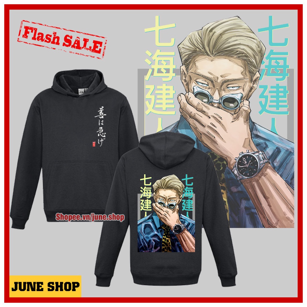 Áo Hoodie Jujutsu Kaisen, Áo Anime in hình Gojo Satoru mẫu mới cực chất