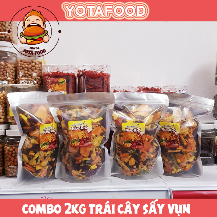 Combo 2 kí Trái Cây Sấy ( Thập Cẩm Sấy hàng vụn) Đủ vị