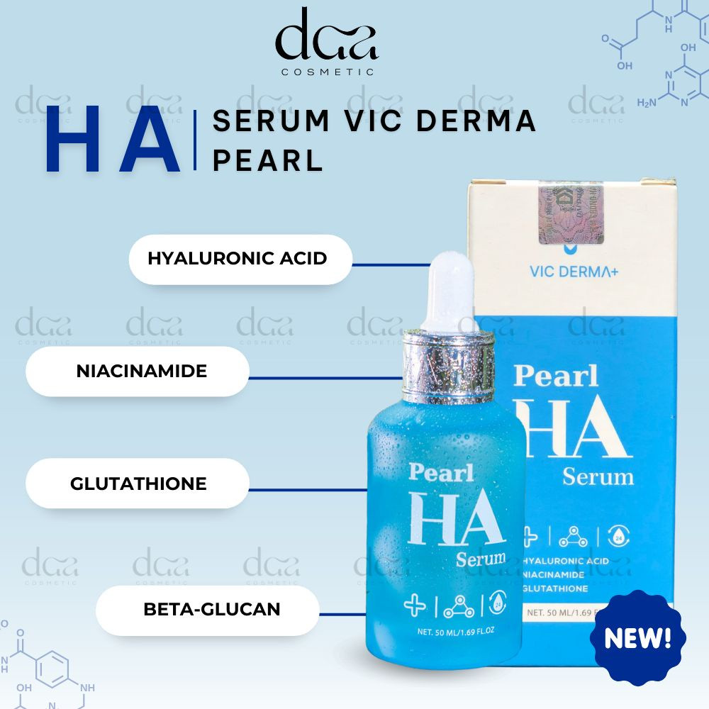 Serum Vicderma HA Pearl Cấp Ẩm Phục Hồi 50ml ( Mẫu mới ) - BBon Beauty Chính hãng
