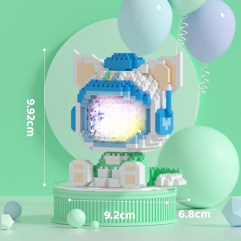 Lego 12 lắp ghép hoạt hình dễ thương phát sáng