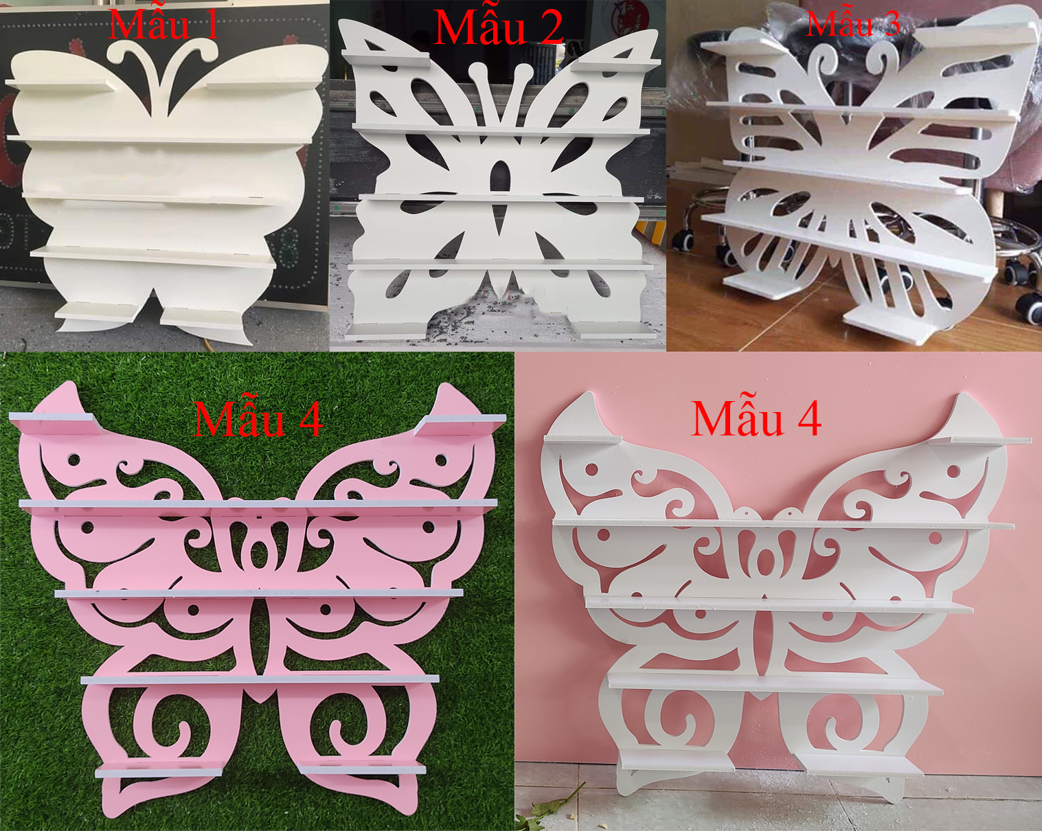 Kệ Sơn Nail hình bướm