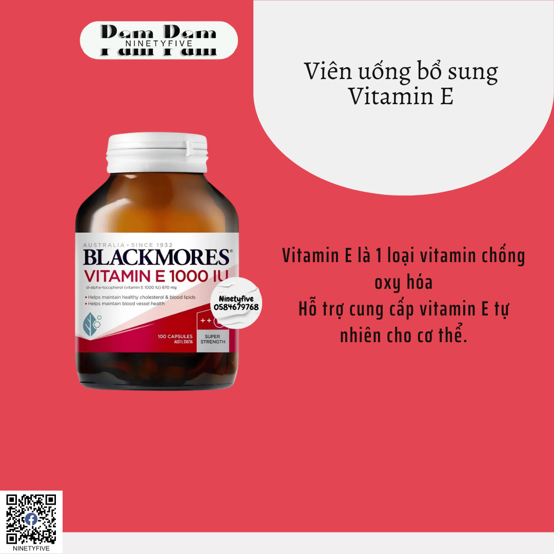 Vitamin E 1000IU Blackmores của Úc