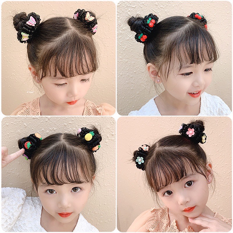 Buộc tóc cột tóc giả dễ thương siêu yêu cho bé