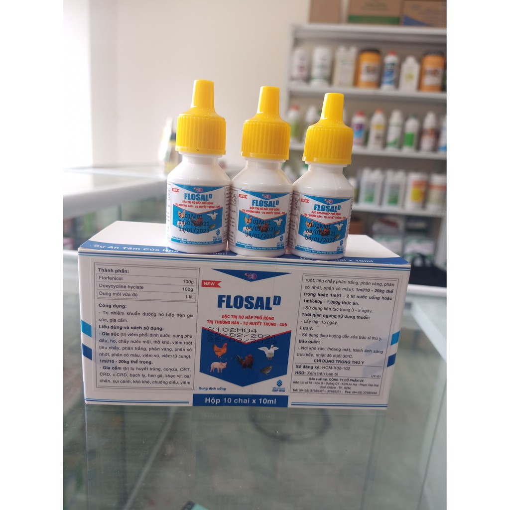 FLOSAL - D đặc tr ị khò khè thuốc gà đá 1 LỌ 10ML