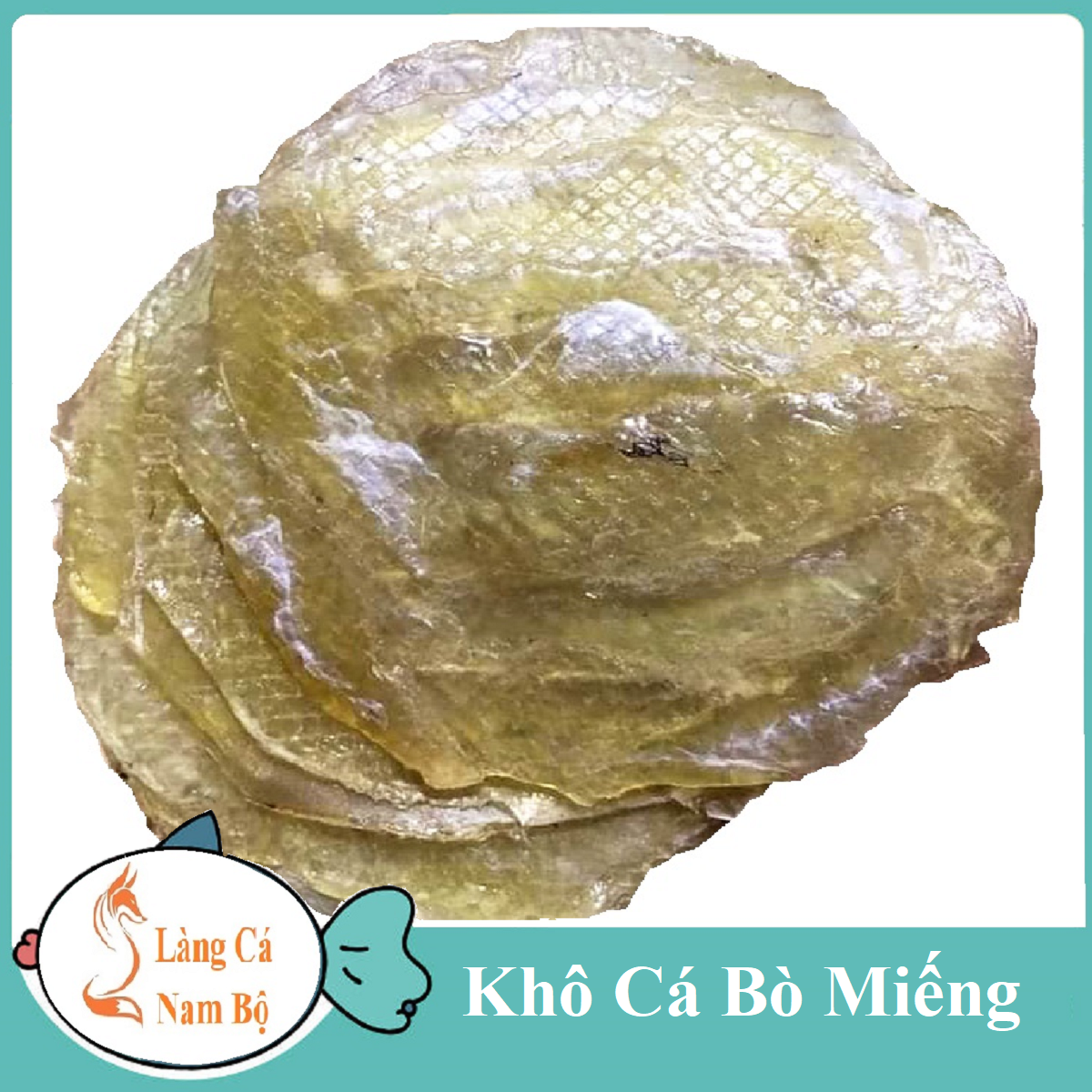 Khô cá bóng ép (cá bống ép) CÀ MAU loại dày ngon (250g) LÀNG CÁ NAM BỘ