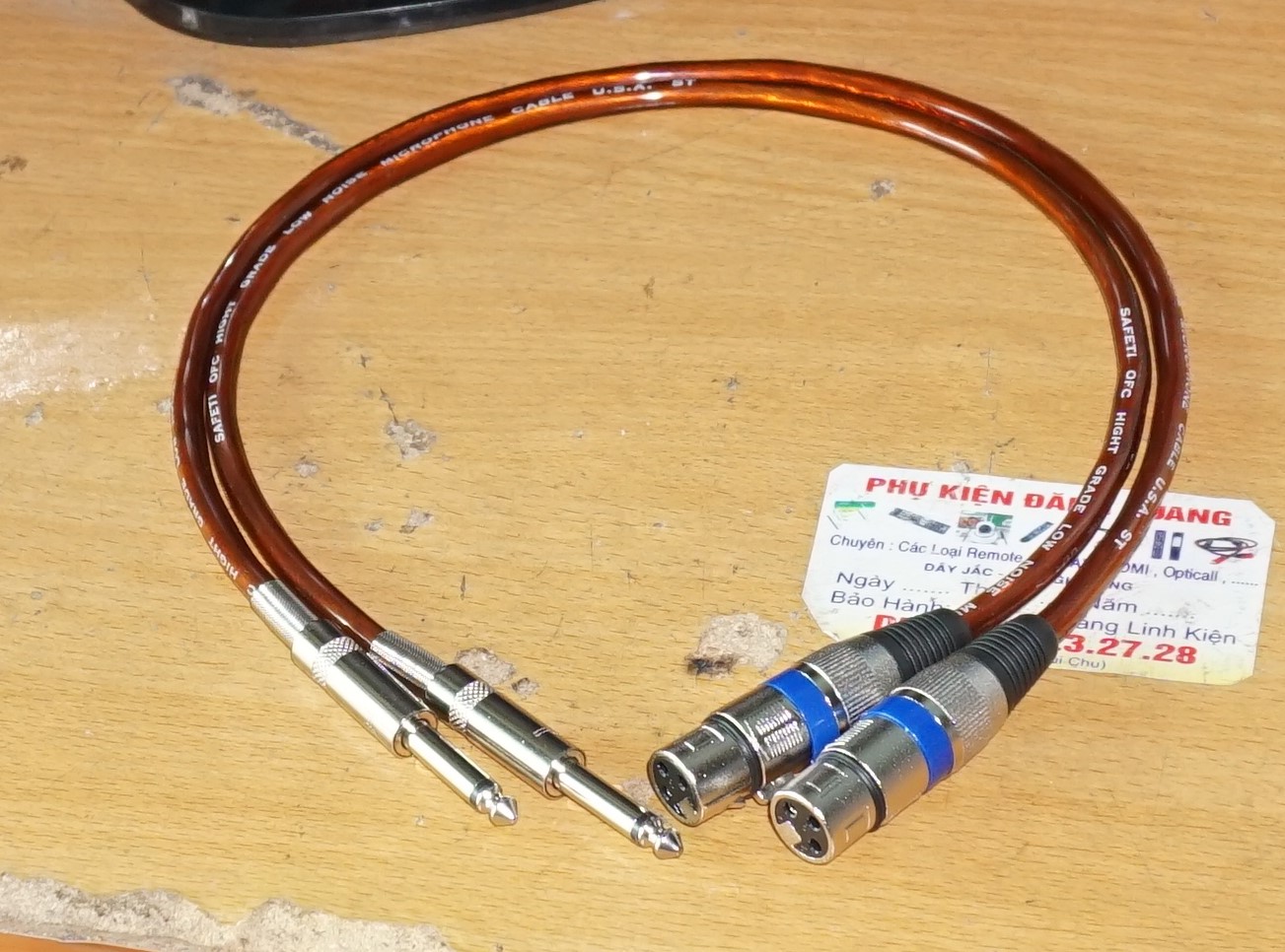 cặp dây canon Đực ra 6ly dài 5m loại tốt