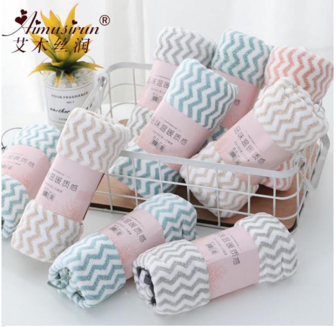 [ComBo] 2 Khăn Mặt Kẻ Hàn Quốc, Mềm Mịn. ĐTVMM