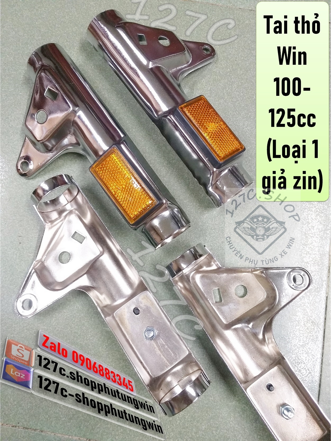 [HCM] Tai thỏ Win 100/ 125cc (Loại 1 giả zin)(Cặp 2 cái)