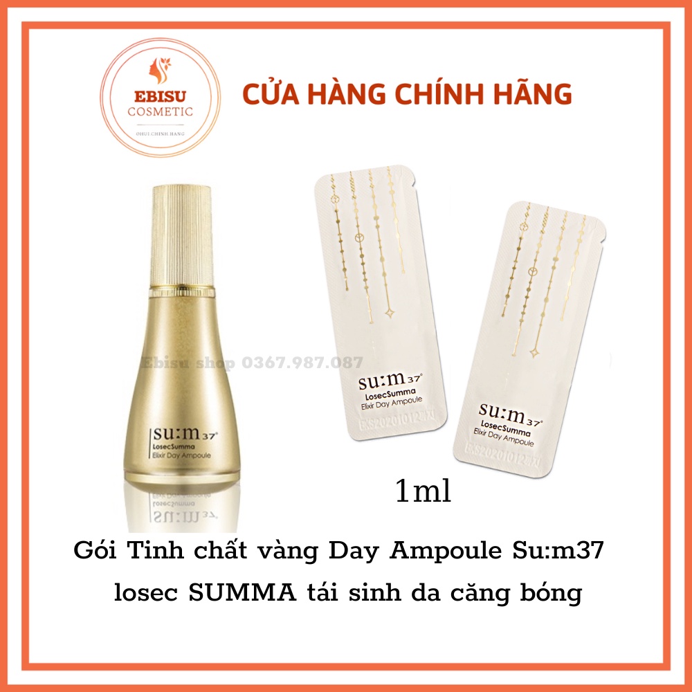 Gói sample Tinh chất vàng ngày Day Ampoule Su:m37 losec SUMMA tái sinh da căng bóng