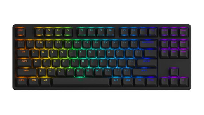 Bàn phím AKKO 5087 RGB ASA – Black / White (Foam tiêu âm / Hotswap / AKKO CS Jelly switch)