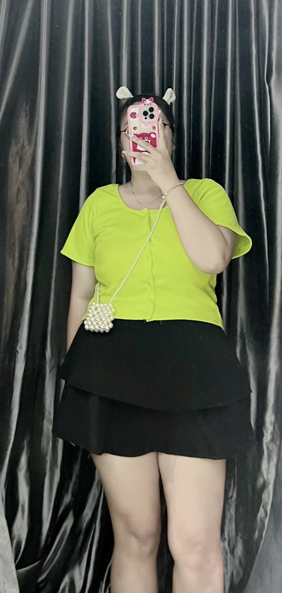 Áo thun cúc bấm nữ bigsize .