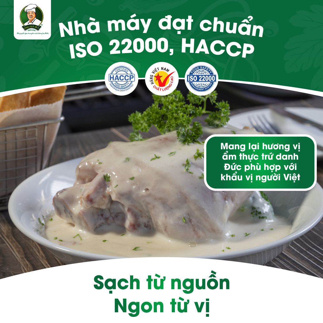 Chân giò hầm sữa kiểu Đức 1.2kg - Ông già IKA ( Chỉ giao tại Hà Nội)