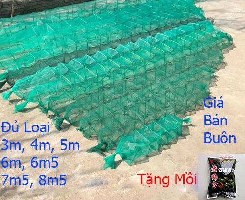 [ Giá Bán Buôn ] Lồng lưới bát quái chã 12 cừa ngục đủ kích thước từ 9 khung đến 29 khung, lưới bắt cá, lưới lồng bắt cá tôm lươn trạch, lưới đánh cá . Tặng Kèm 1 gói mồm tôm siêu nhậy ( Đồ Câu Biển Xanh )