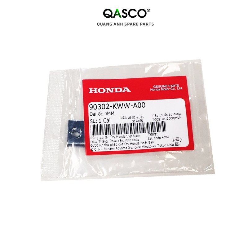 Đai ốc honda nhiều dòng xe 4mm _401