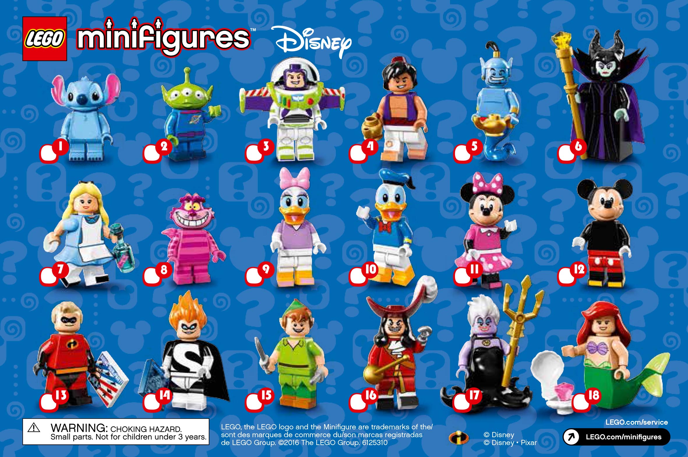 [HAPPY BRICKS] LEGO  MINIFIGURES - 71012 - DISNEY SERIES 1